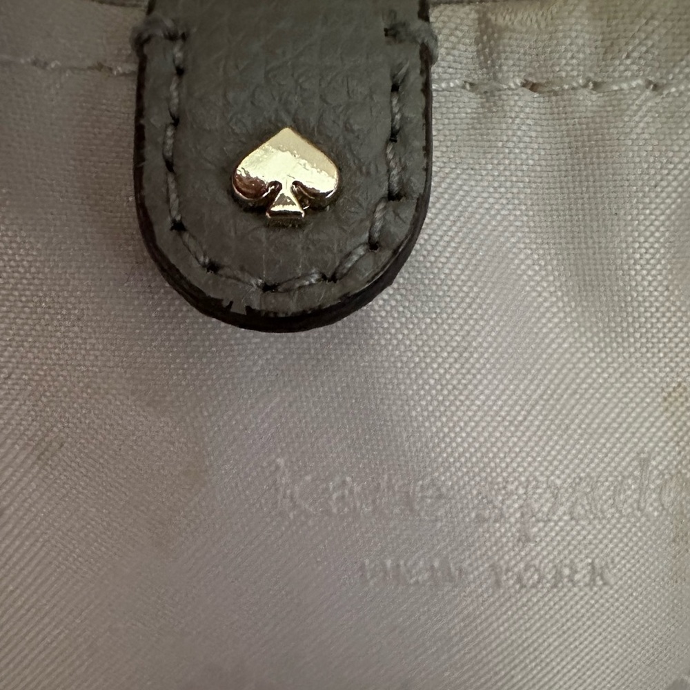 Kate Spade Gray Molly Large Work Leather Tote - Picture 8 of 15